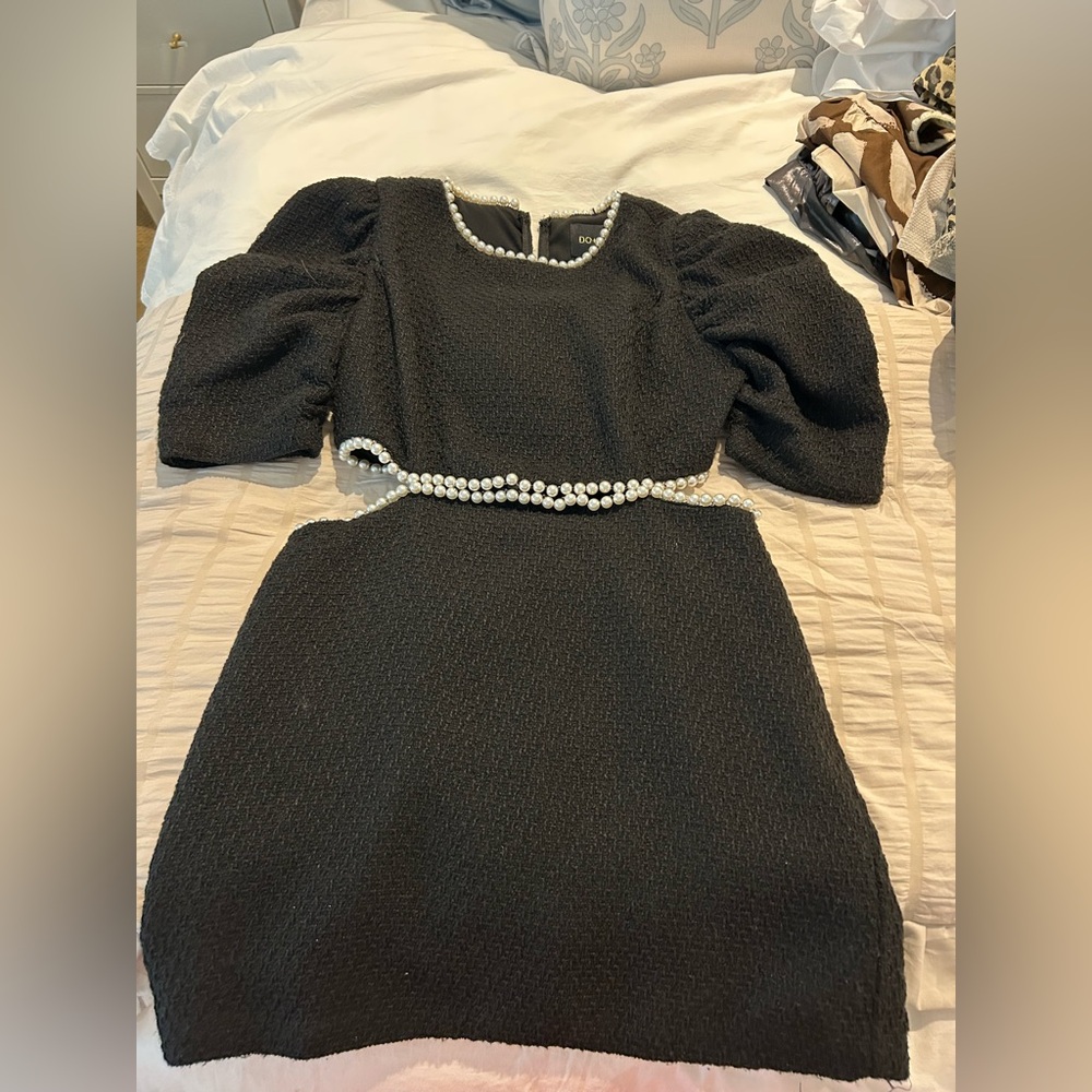 Black tweed dress
